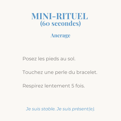 Mini-rituel Ancrage, 60 secondes