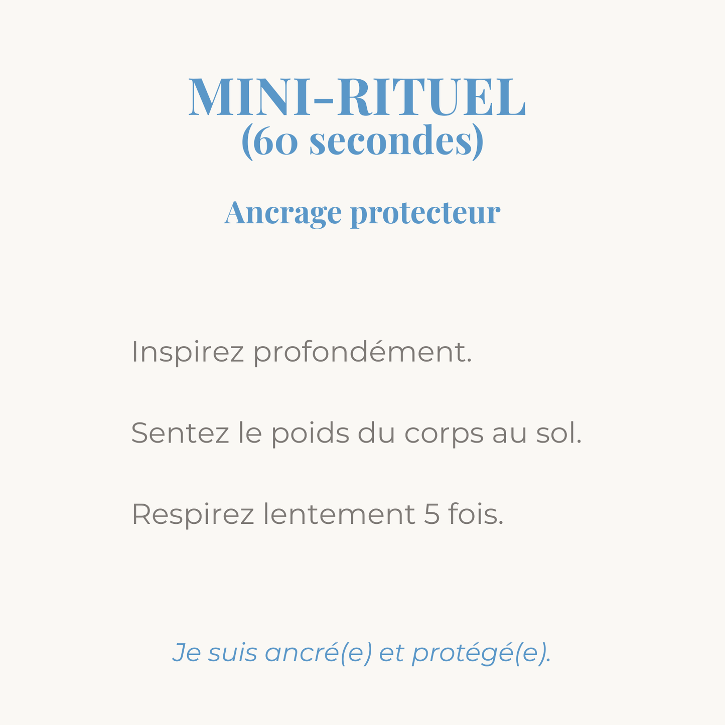mini rituel ancrage protecteur avec un bracelet en pierres naturelles