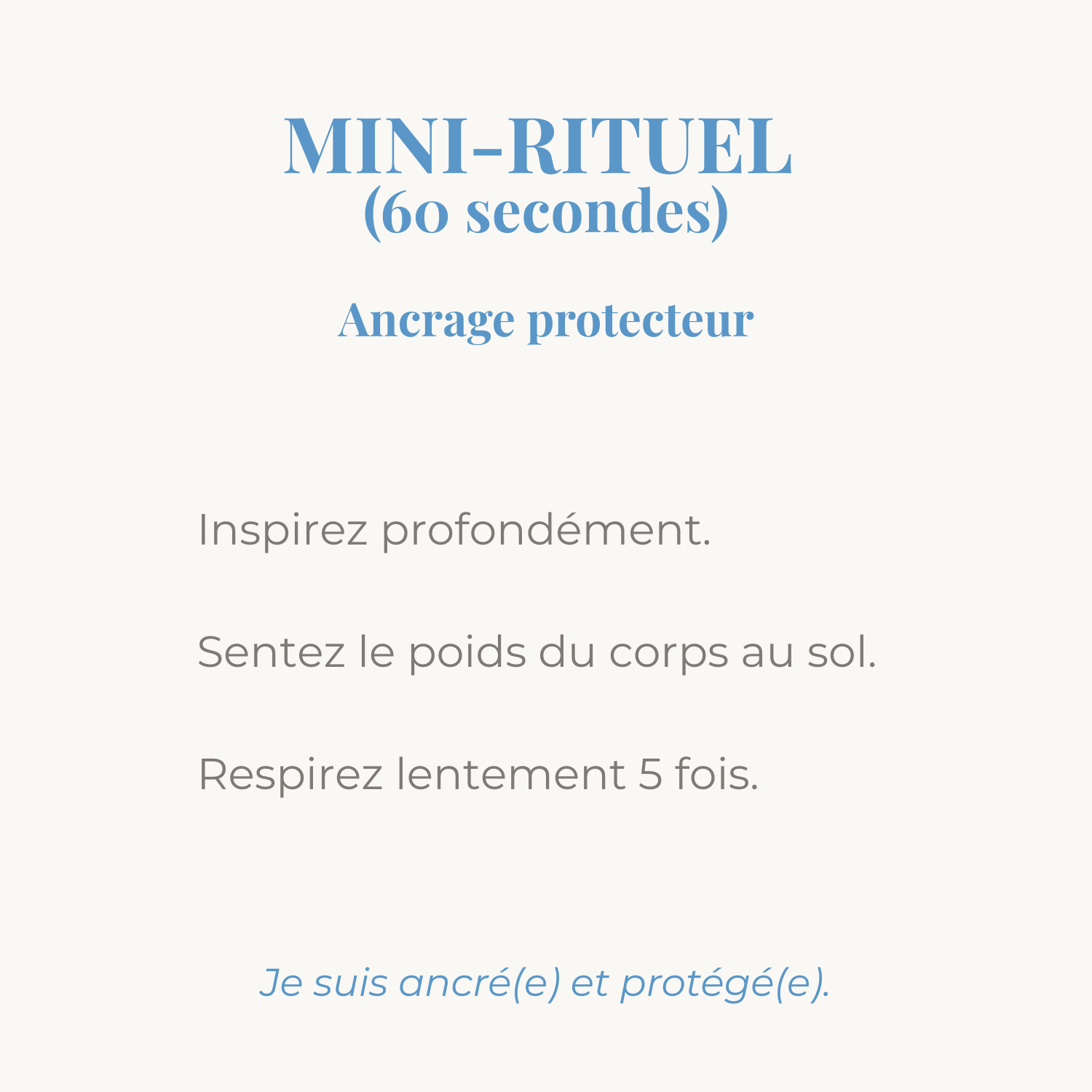 mini rituel ancrage protecteur avec un bracelet en pierres naturelles