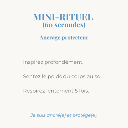 mini rituel ancrage protecteur avec un bracelet en pierres naturelles