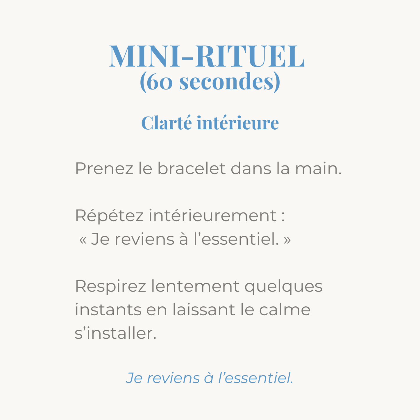 mini rituel clarte interieur pour accompagner votre bracelet en pierres naturelles