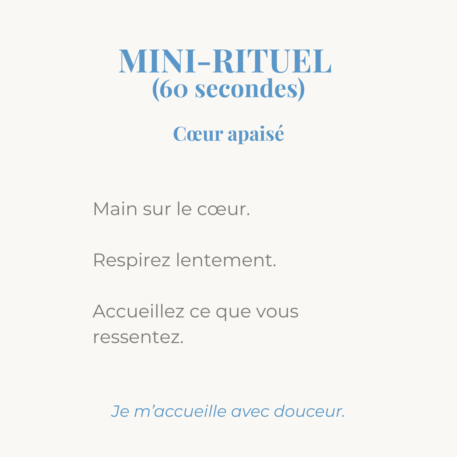 mini rituel coeur apaise pour accompagner votre bracelet en pierres naturelles