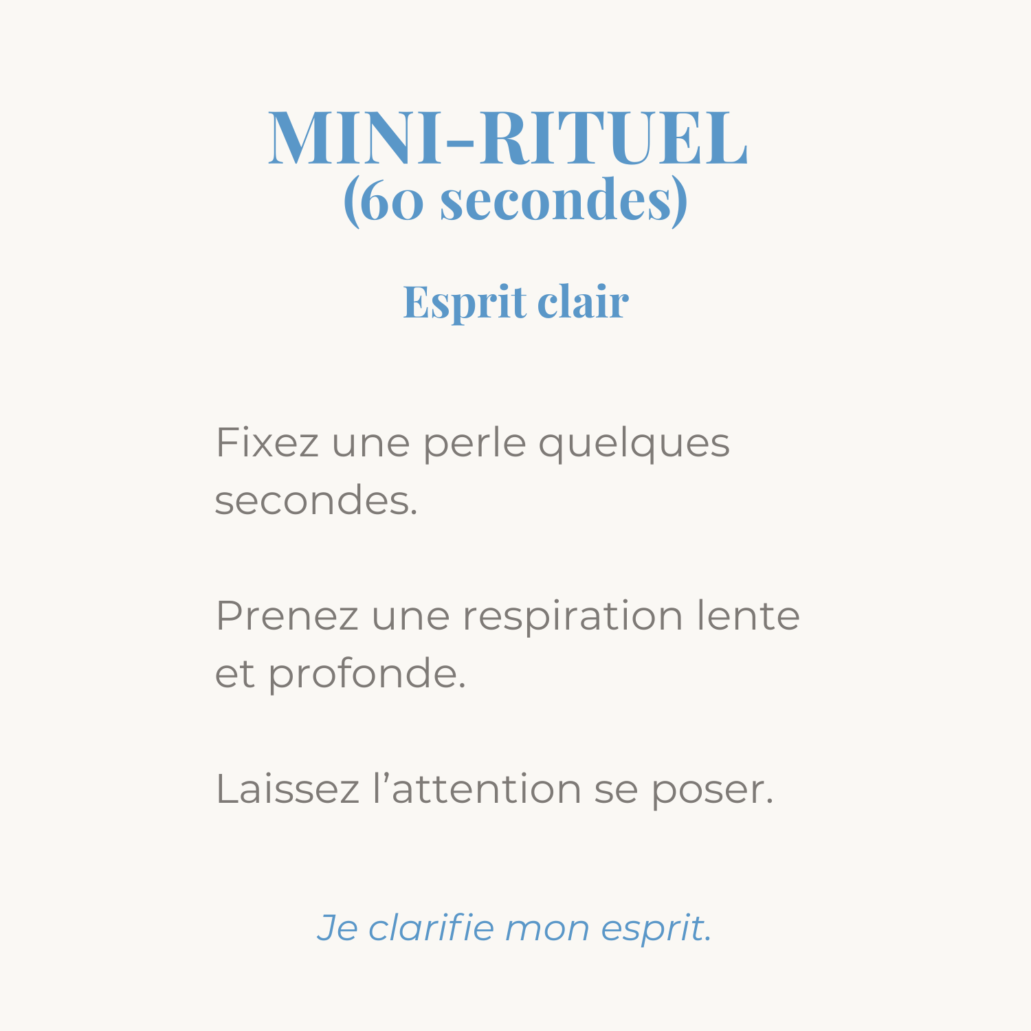 mini rituel esprit clair pour accompagner votre bracelet en pierres naturelles