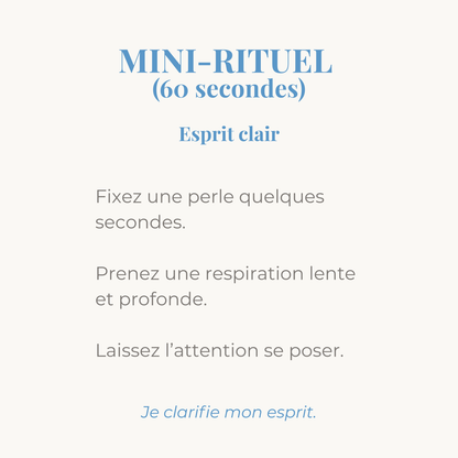mini rituel esprit clair pour accompagner votre bracelet en pierres naturelles