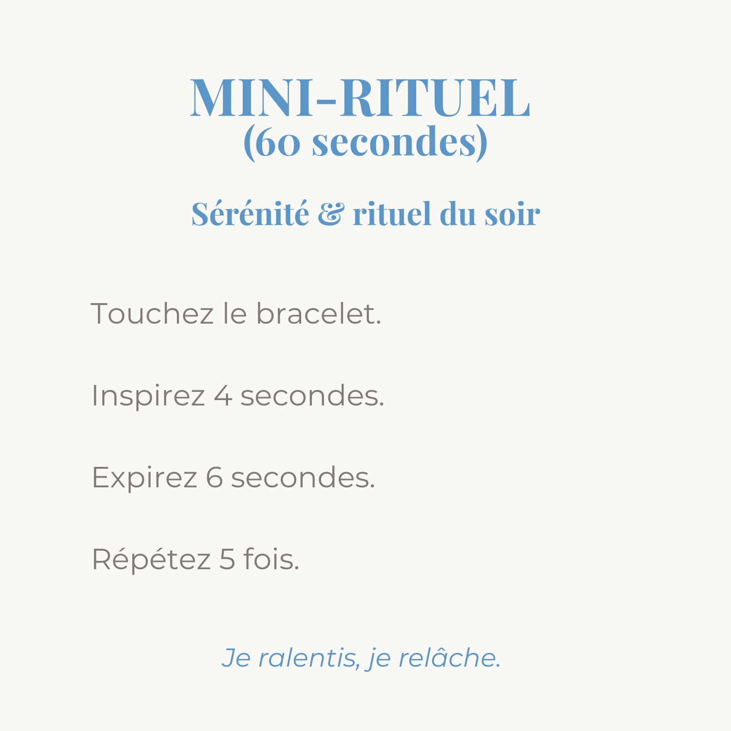mini rituel serenite et rituel du soir pour accompagner votre bracelet en pierres naturelles