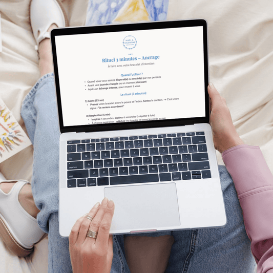 mockup de notre PDF Rituel 3 min Ancrage