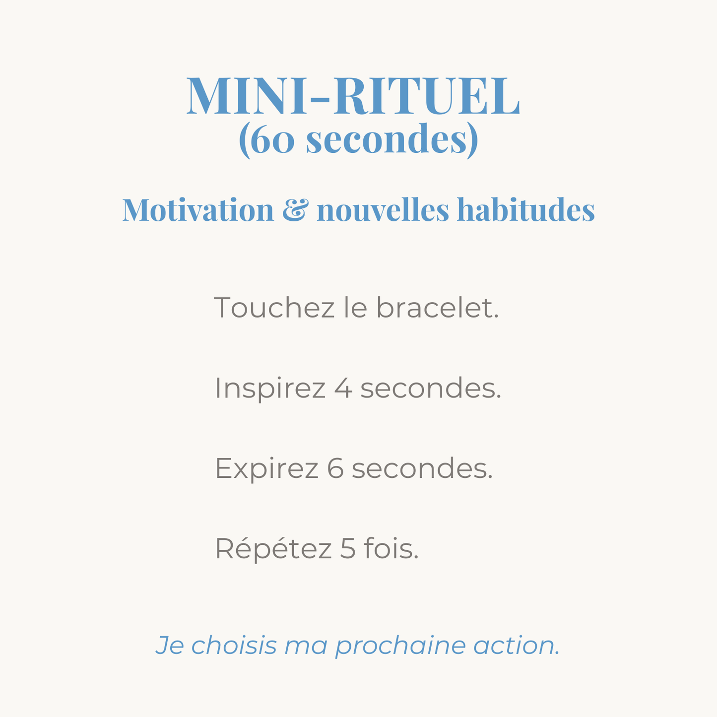 mini rituel motivation et nouvelles habitudes pour accompagner votre bracelet en pierres naturelles