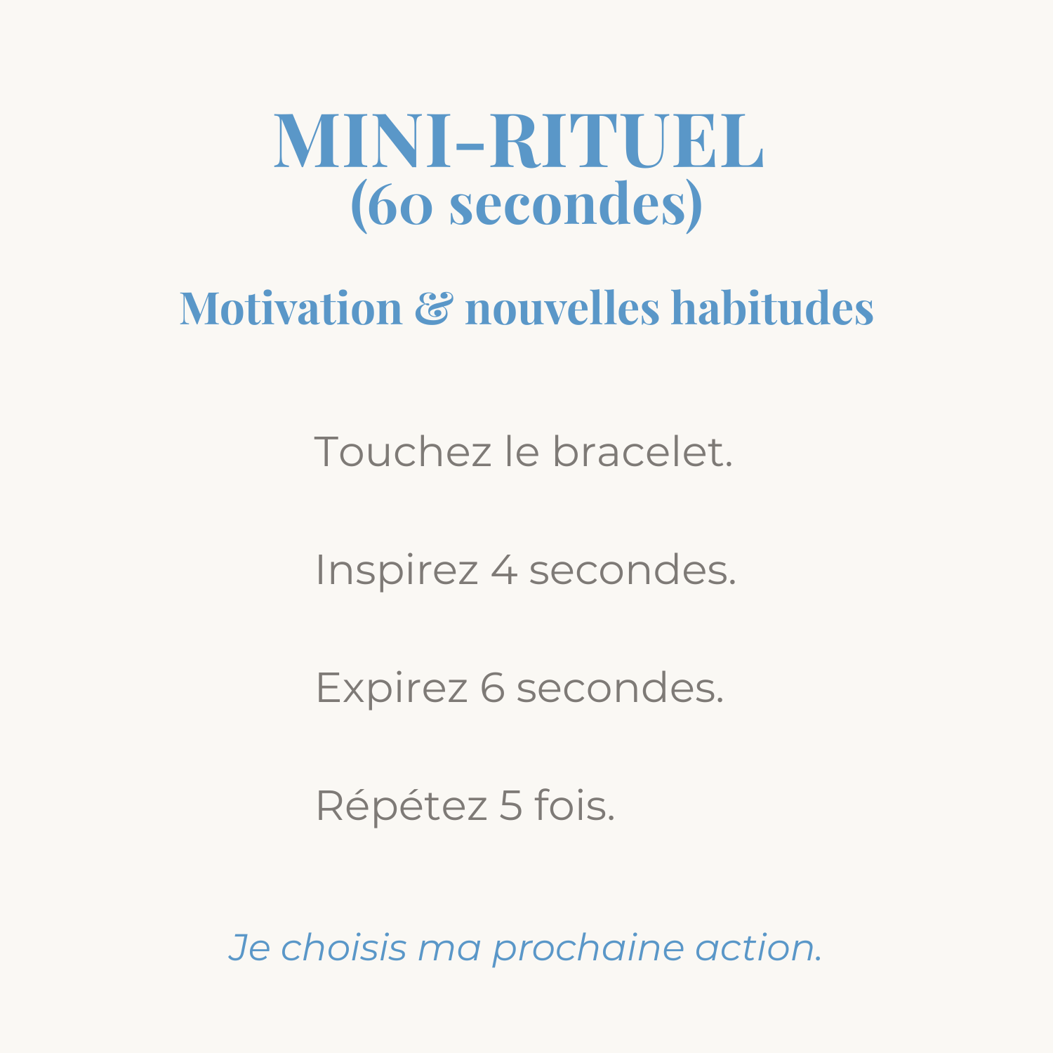 mini rituel motivation et nouvelles habitudes pour accompagner votre bracelet en pierres naturelles