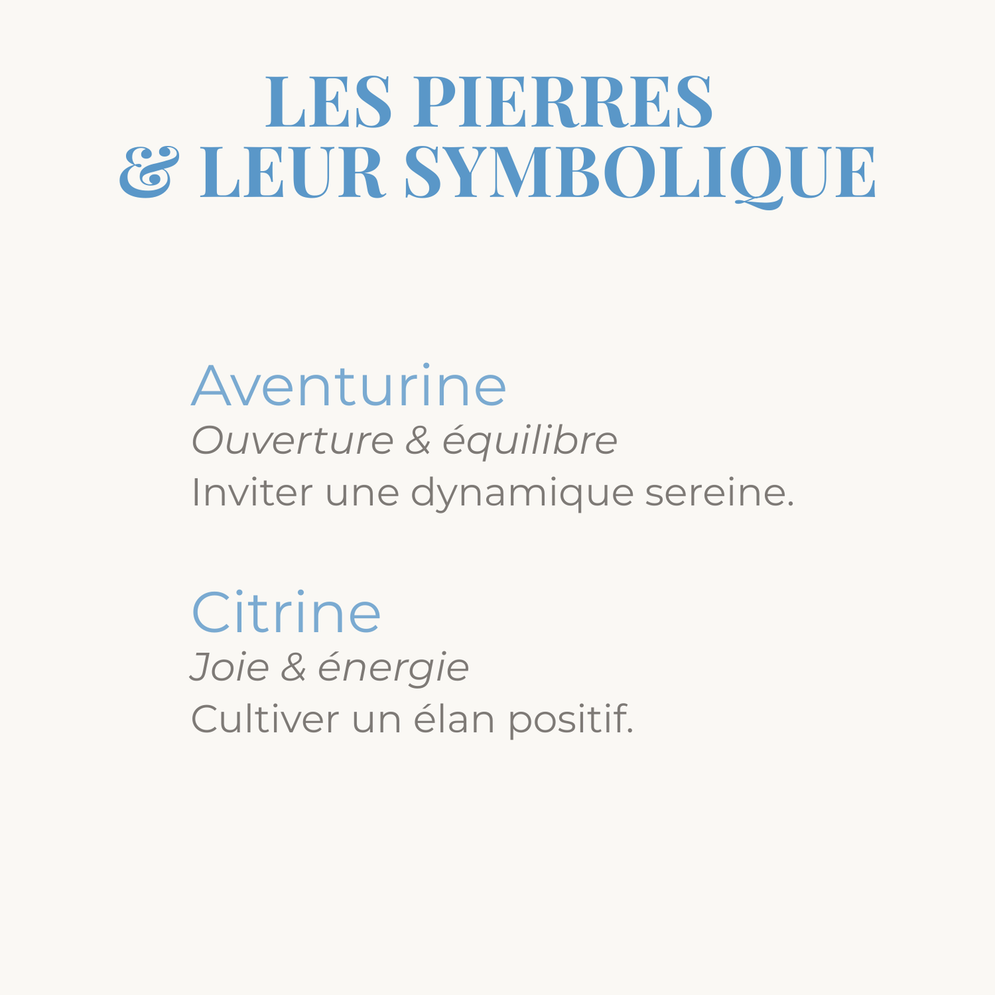 symbolique des pierres de citrine et aventurine du bracelet